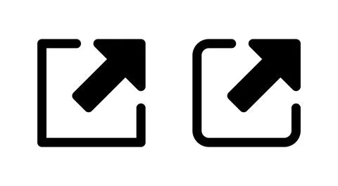 External link icon vector. link sign and symbol. hyperlink symbol Stock Illustration