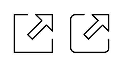 External link icon vector. link sign and symbol. hyperlink symbol Stock Illustration