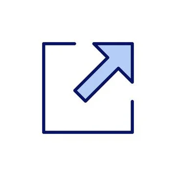 External link icon vector. link sign and symbol. hyperlink symbol Stock Illustration