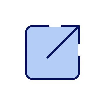 External link icon vector. link sign and symbol. hyperlink symbol Stock Illustration