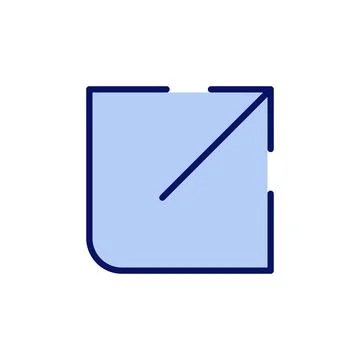External link icon vector. link sign and symbol. hyperlink symbol Stock Illustration