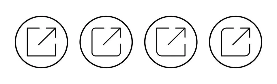 External link icon vector. link sign and symbol. hyperlink symbol Stock Illustration