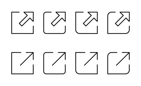 External link icon vector. link sign and symbol. hyperlink symbol Stock Illustration