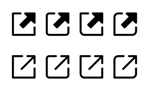 External link icon vector. link sign and symbol. hyperlink symbol Illustrazione stock