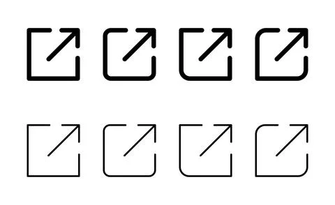 External link icon vector. link sign and symbol. hyperlink symbol Stock Illustration