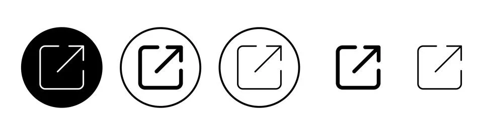 External link icon vector. link sign and symbol. hyperlink symbol Stockillustratie