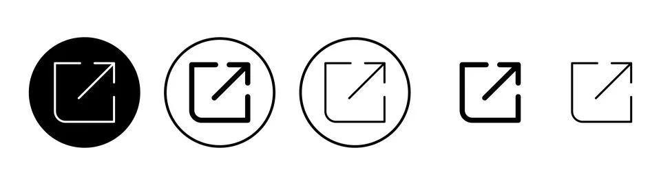 External link icon vector. link sign and symbol. hyperlink symbol Stockillustratie