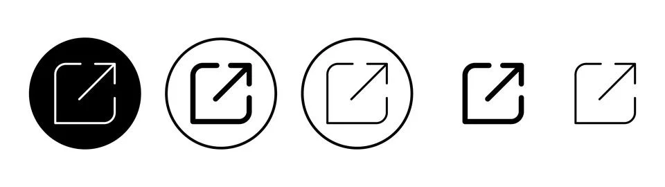 External link icon vector. link sign and symbol. hyperlink symbol Stockillustratie