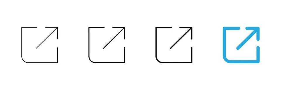External link icon vector. link sign and symbol. hyperlink symbol イラスト素材