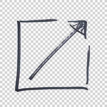 The external link symbol with a black marker Ilustração Stock