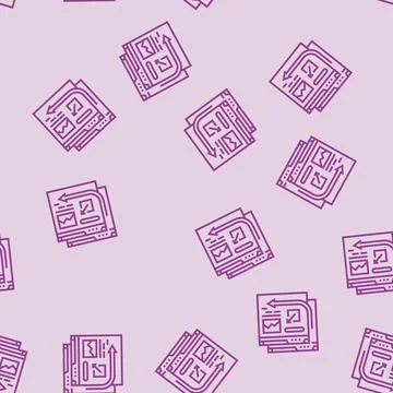 External linking seo line seamless pattern イラスト素材