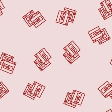 External linking seo line vector seamless pattern イラスト素材