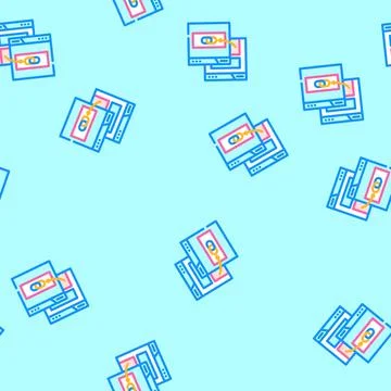 External linking seo vector seamless pattern 스톡 일러스트