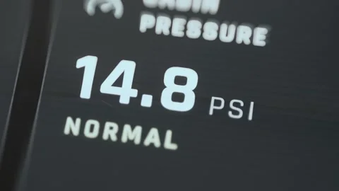External Pressure Display Showing 14.8 PSI Normal 4K Stock Footage 341842608