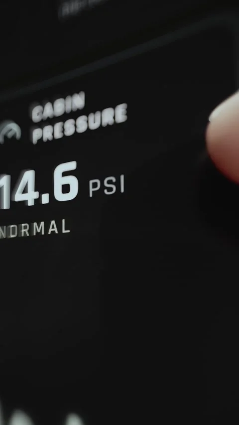 External Pressure Reading 14.6 PSI Marked Normal 4K Stock Footage 341843178
