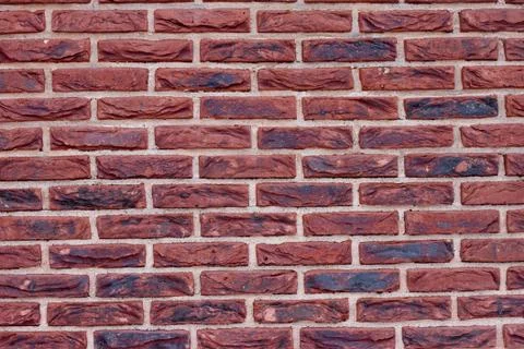 External red brick wall background Stock Photos