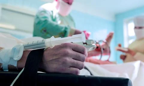 External ring fixation technique in orthopedic medicine Stock Photos