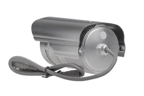 External security surveillance camera with night vision LED backlight Stock Photos