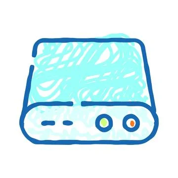External storage device for digital data backup イラスト素材