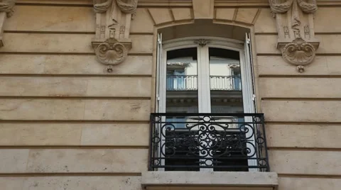 External subway, reflection in the window Stock Footage 43573461