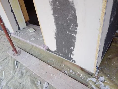 External thermal insulation system made of graphite-enhanced EPS Stock Photos