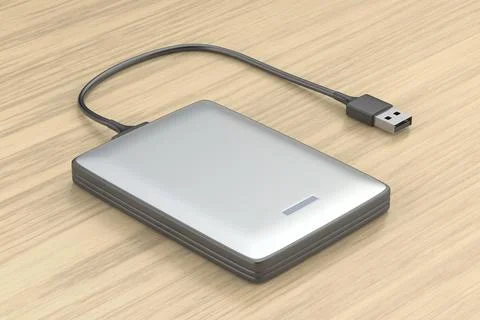 External USB storage device 스톡 일러스트