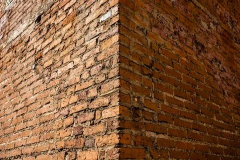 External vertex of brick wall Stock Photos