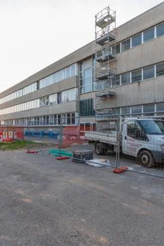 External view of school Stock Photos