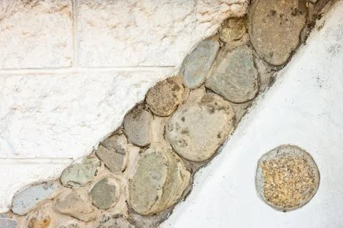 External white stone wall Stock Photos