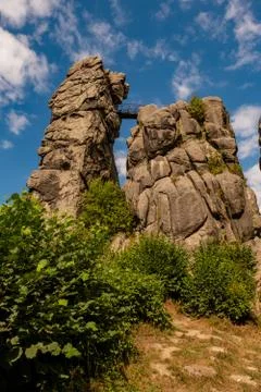 Externsteine Foto stock