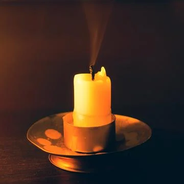 Extinct candle Stock-Fotos