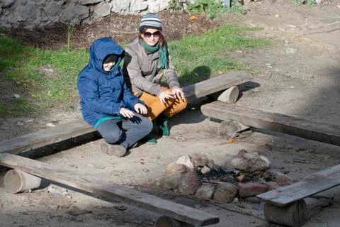 Extinct fire Stock Photos