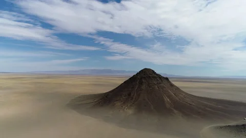 Extinct volcano in Mongolia Stock Footage 218801893