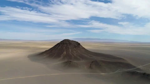 Extinct volcano in Mongolia Stock Footage 218807906