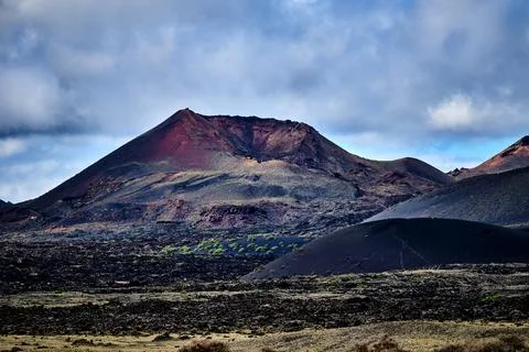 Extinct volcano mountain peak Stock Photos