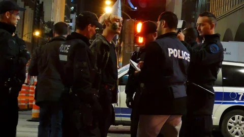 Extinction rebellion young ecologist under arrest Stock Footage 120107955