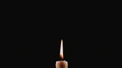 Extinguished candle with smoke 스톡 동영상 71371500