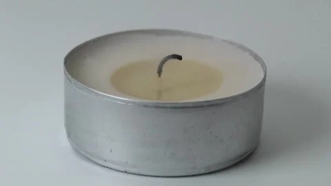Extinguished tea light Stock Footage 289589088