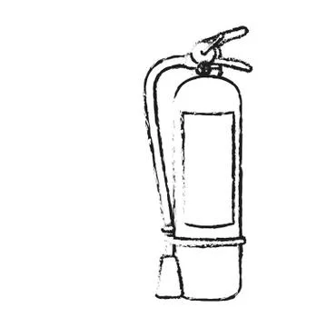 Extinguisher of Industrial security design 스톡 일러스트