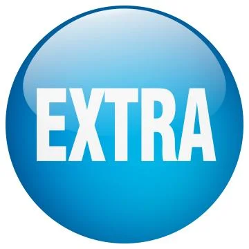 Extra blue round gel isolated push button Illustrazione stock