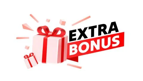 Extra bonus gift, gift tag, free product. web sticker. Vector illustration 스톡 일러스트