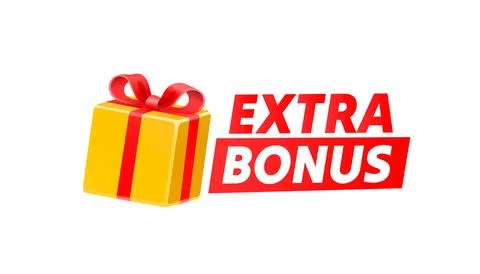 Extra bonus gift, gift tag, free product. web sticker. Vector illustration Stock Illustration