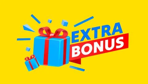 Extra bonus gift, gift tag, free product. web sticker. Vector illustration Stock Illustration