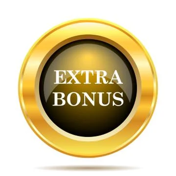 Extra bonus icon. internet button on white background.. 스톡 일러스트