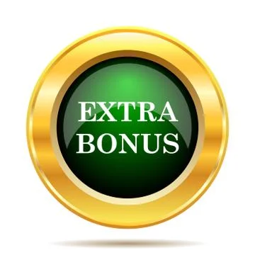 Extra bonus icon. Internet button on white background.. 스톡 일러스트