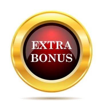 Extra bonus icon. Internet button on white background.. 스톡 일러스트