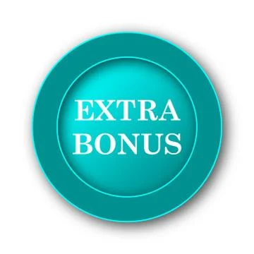  Extra bonus icon. Internet button on white background. 스톡 일러스트