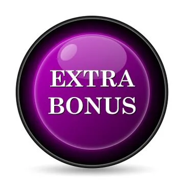 Extra bonus icon. Internet button on white background.. 스톡 일러스트