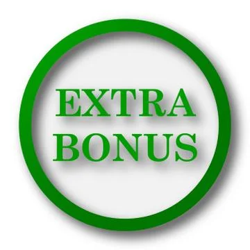 Extra bonus icon. Internet button on white background.. 스톡 일러스트