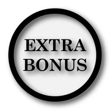 Extra bonus icon. Internet button on white background.. 스톡 일러스트